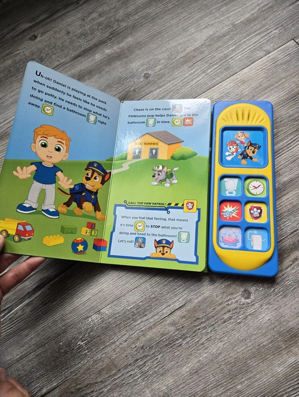 PAW Patrol Sound Book for Kids - Yellow and Blue
